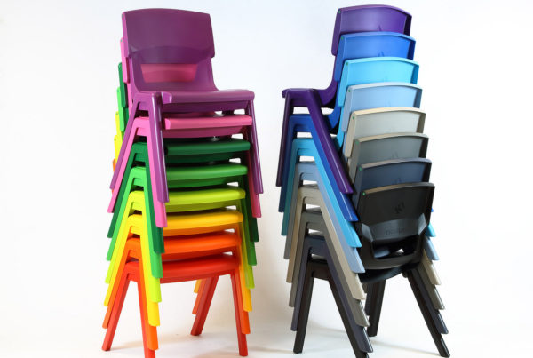 Stack Postura Chairs in Different Colours