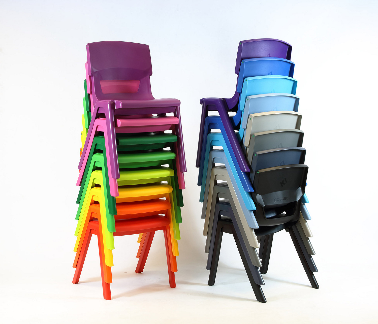 Stack Postura Chairs in Different Colours