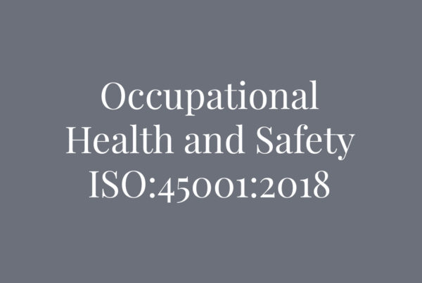 Occupational Health and Safety ISO 45001:2018
